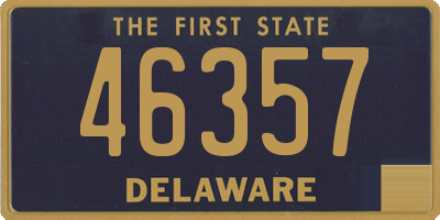 DE license plate 46357