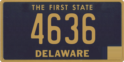 DE license plate 4636