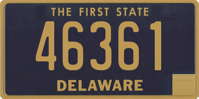 DE license plate 46361