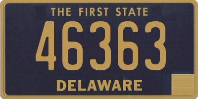 DE license plate 46363