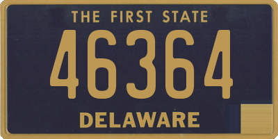 DE license plate 46364