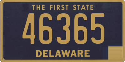 DE license plate 46365