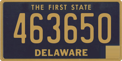 DE license plate 463650