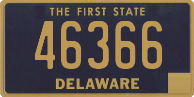 DE license plate 46366