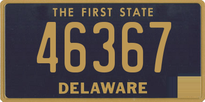 DE license plate 46367