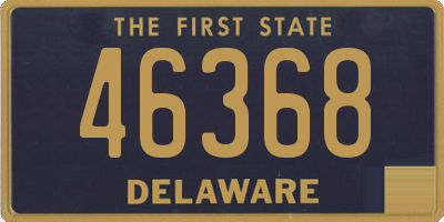 DE license plate 46368