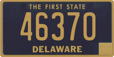 DE license plate 46370