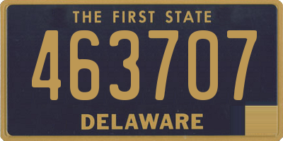 DE license plate 463707