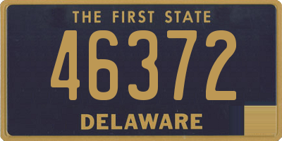 DE license plate 46372