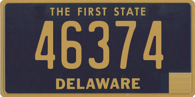 DE license plate 46374