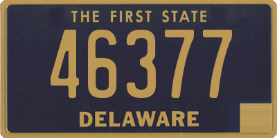 DE license plate 46377