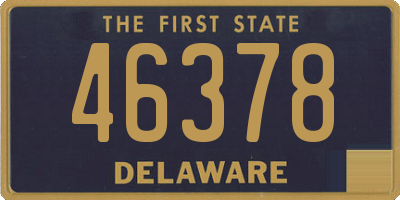 DE license plate 46378