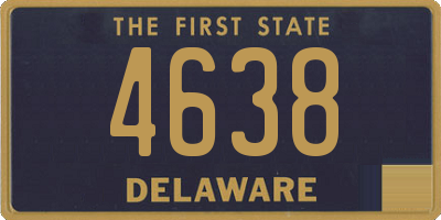 DE license plate 4638