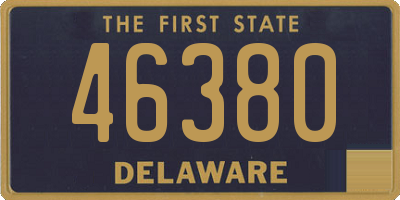 DE license plate 46380