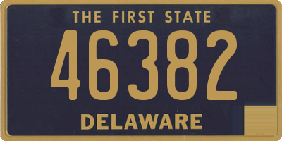 DE license plate 46382