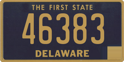 DE license plate 46383