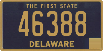 DE license plate 46388