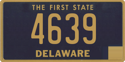 DE license plate 4639