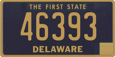 DE license plate 46393