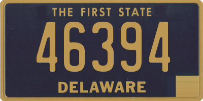 DE license plate 46394