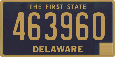 DE license plate 463960