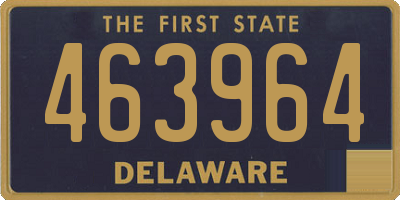DE license plate 463964