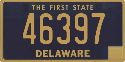 DE license plate 46397