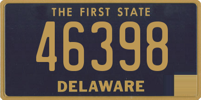 DE license plate 46398