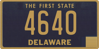 DE license plate 4640