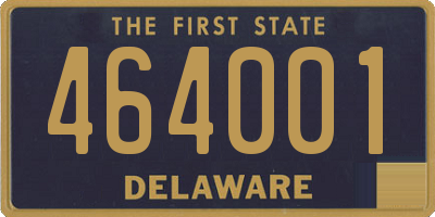 DE license plate 464001