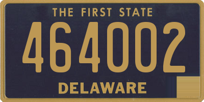 DE license plate 464002