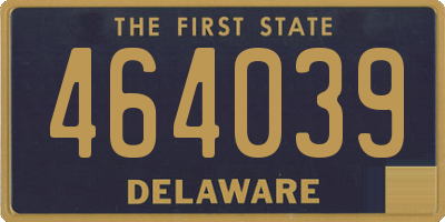DE license plate 464039