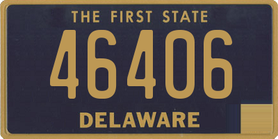 DE license plate 46406