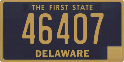 DE license plate 46407