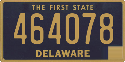 DE license plate 464078