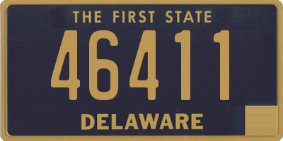 DE license plate 46411