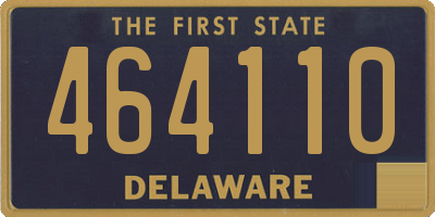 DE license plate 464110