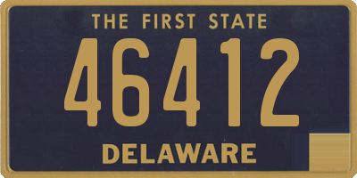 DE license plate 46412