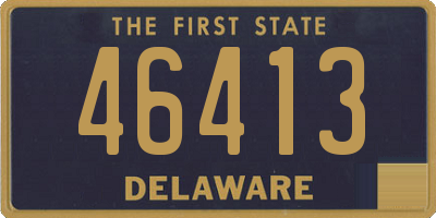 DE license plate 46413