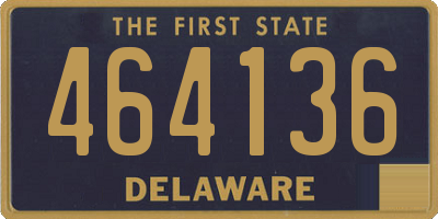 DE license plate 464136