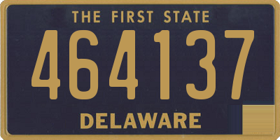 DE license plate 464137