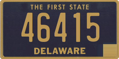 DE license plate 46415