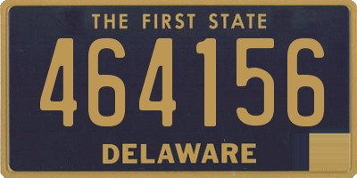 DE license plate 464156