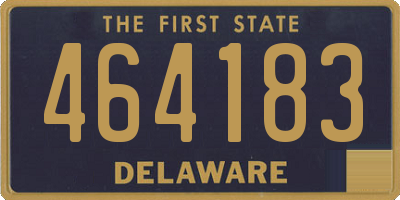 DE license plate 464183
