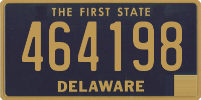 DE license plate 464198