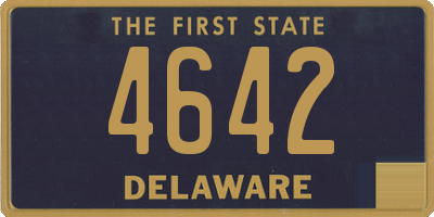 DE license plate 4642