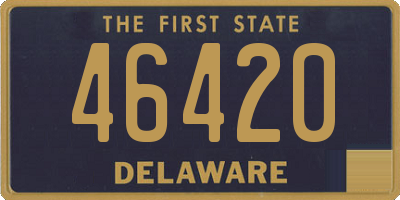 DE license plate 46420