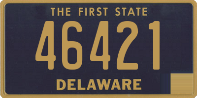 DE license plate 46421