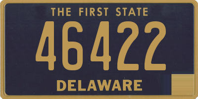 DE license plate 46422