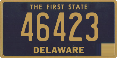 DE license plate 46423